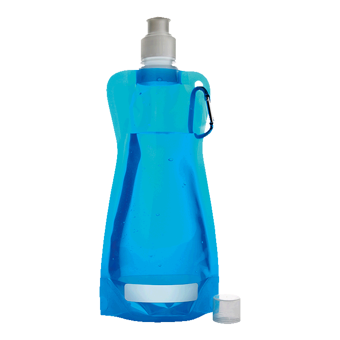 BW3879 - 600ml Collapsible Water Bottle with Carabiner Clip