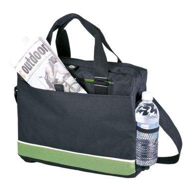 Conference Bag with Mesh Side Pocket - 600D and Sandwich Mesh
