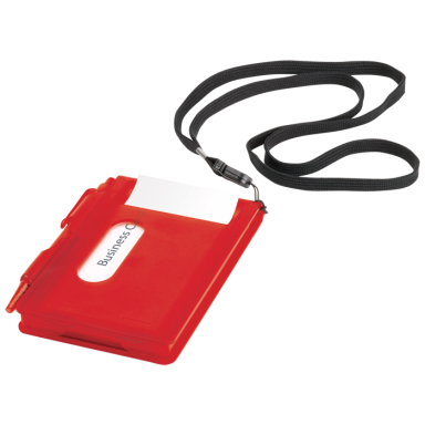 BF0009 - Card Holder with Pen Pad and Lanyard
