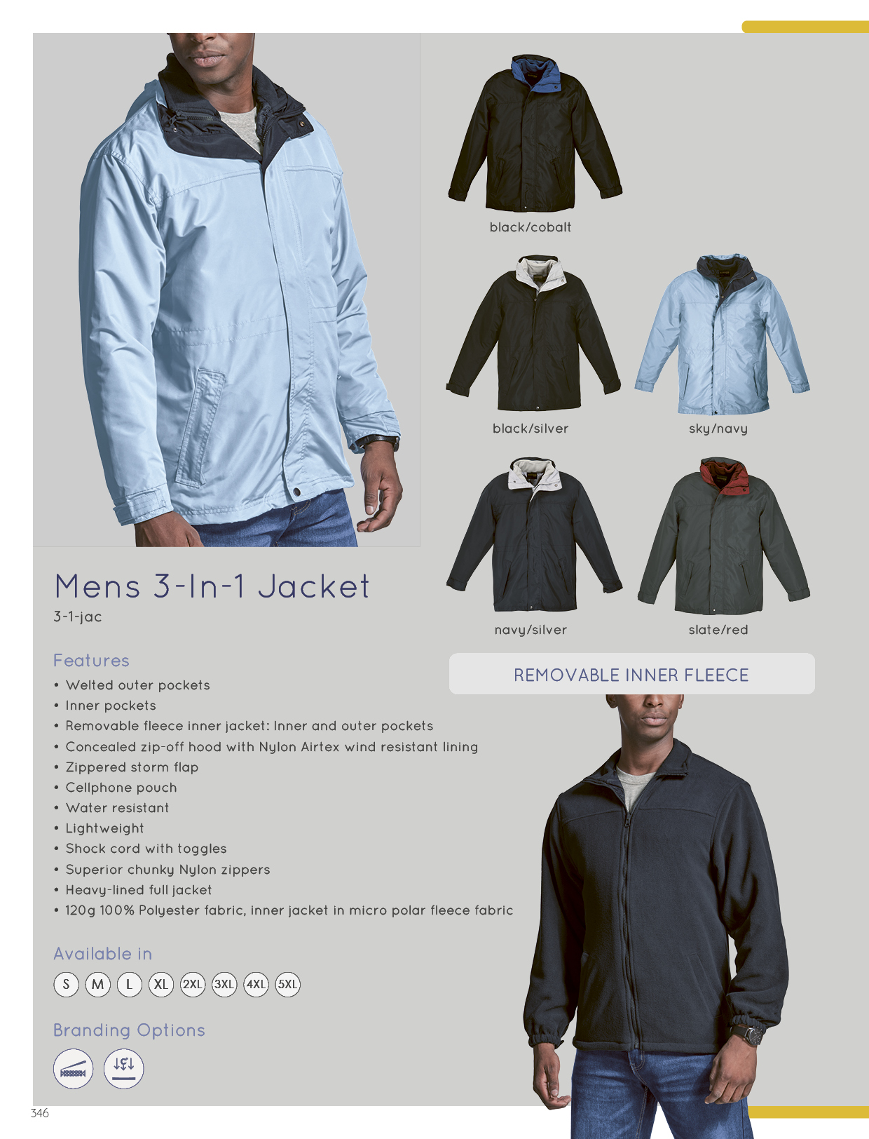 3-In-1 Jacket Mens Jackets  Telltale Branding - Barron online web