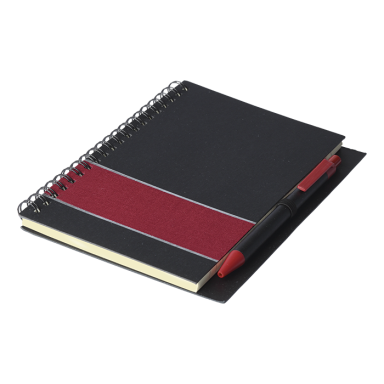 Coloured Stripe Notebook with Pen