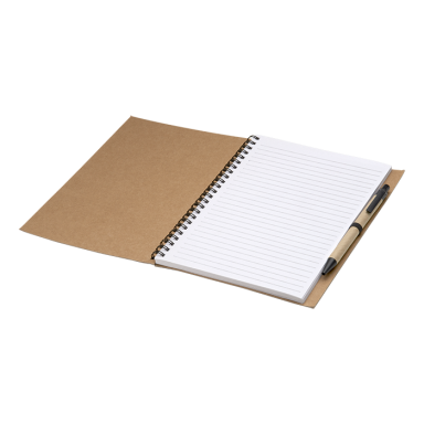 Colour Accented Spiral Notebook with Pen