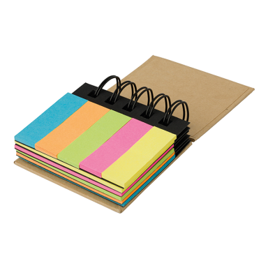 Spiral Notebook with Sticky Notes