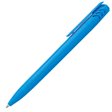 Solid Colour Ballpoint Pen with Matching Coloured Clip