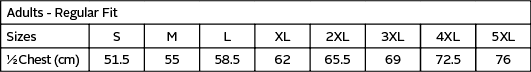 Sizing Chart Image