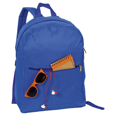 Arch Design Backpack With Zippered Front Pocket