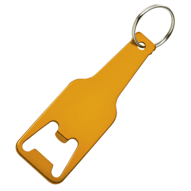 Bottle Shaped Keychain With Opener