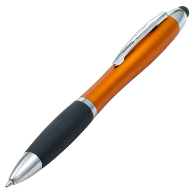 Curved Design Logo Light Up Ballpoint Pen