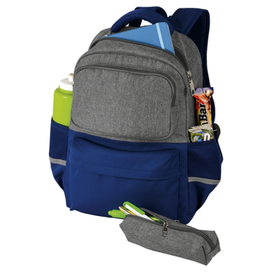 Two Tone Waterproof Student Backpack